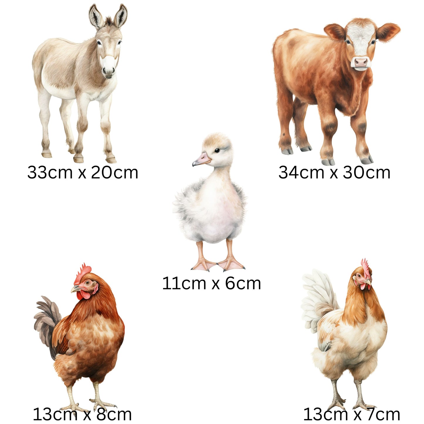 Farm Animal Wall Stickers