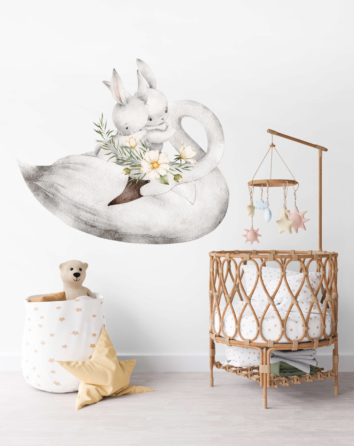 White Rabbits Wall Sticker
