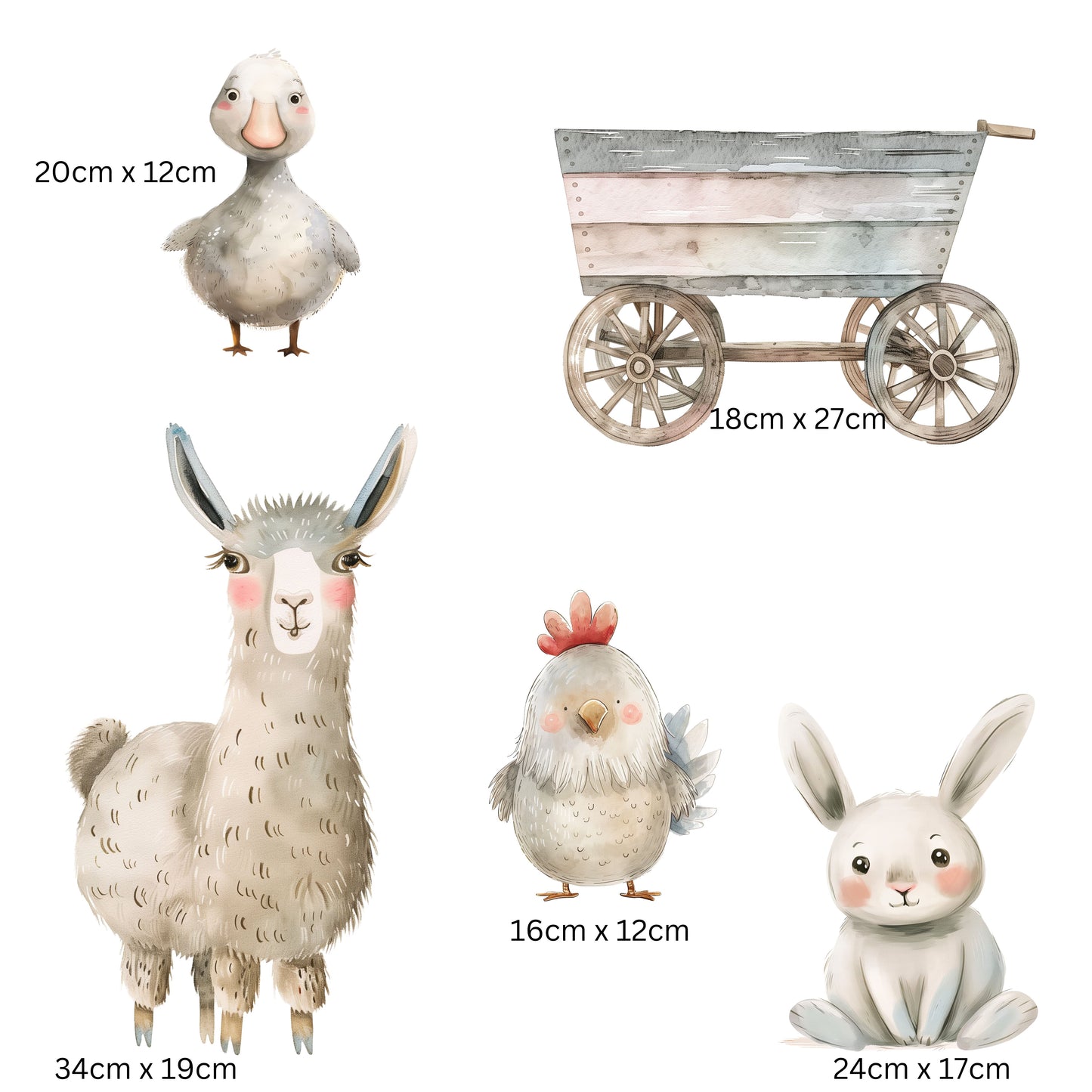 Farm Animal Decals