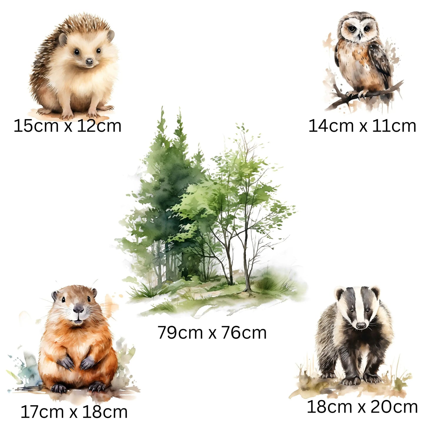Woodland Nursery Wall Stickers