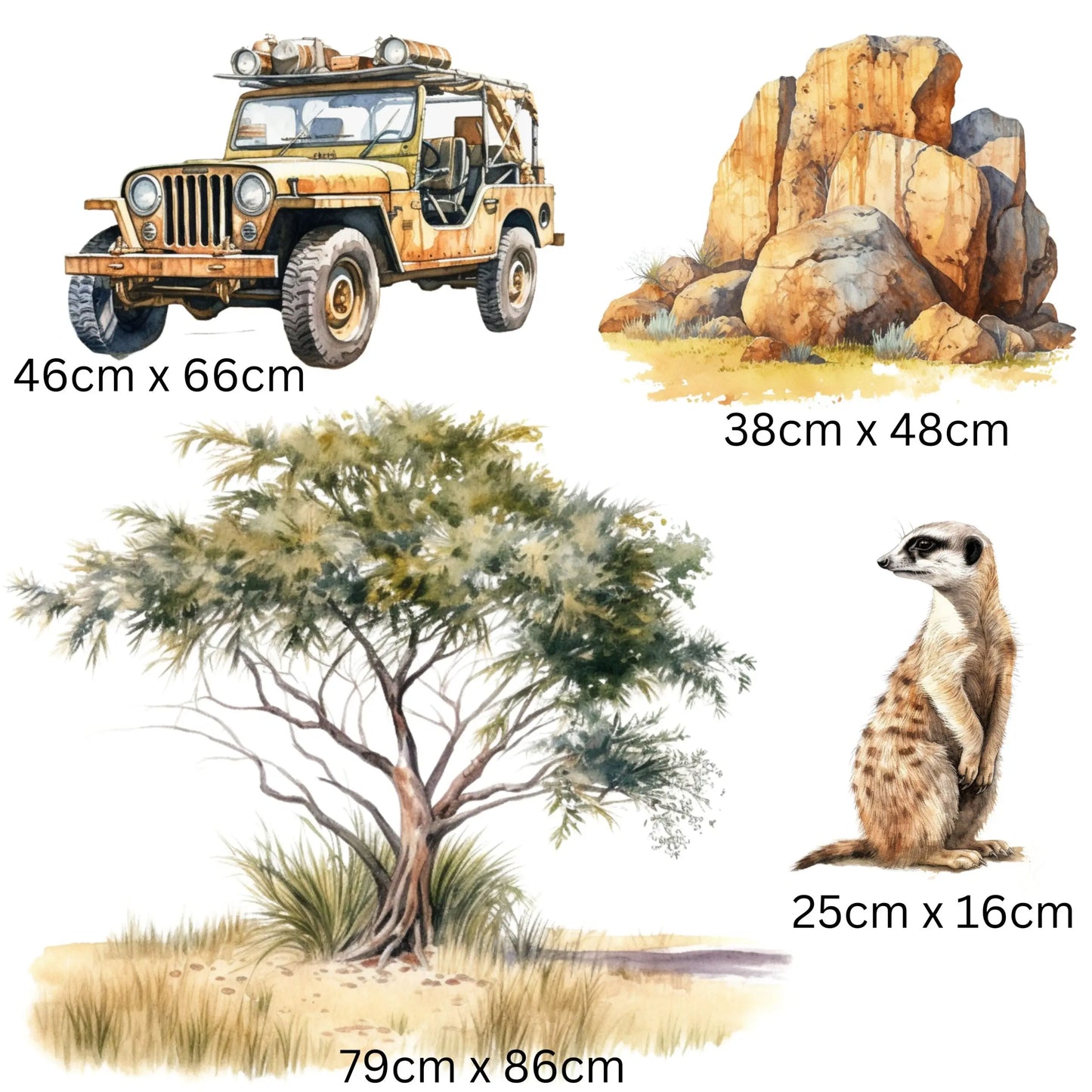 Safari Nursery Wall Stickers