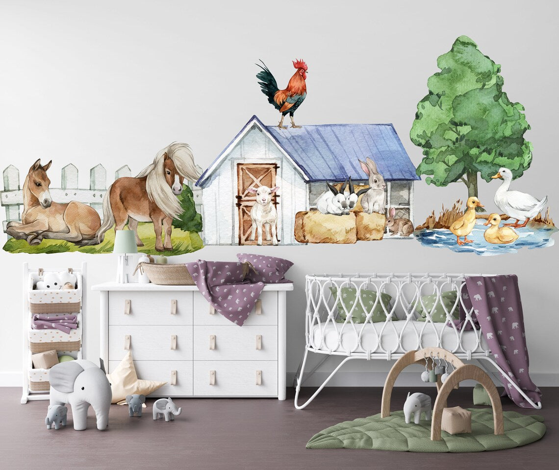 Farm Animal Wall Stickers