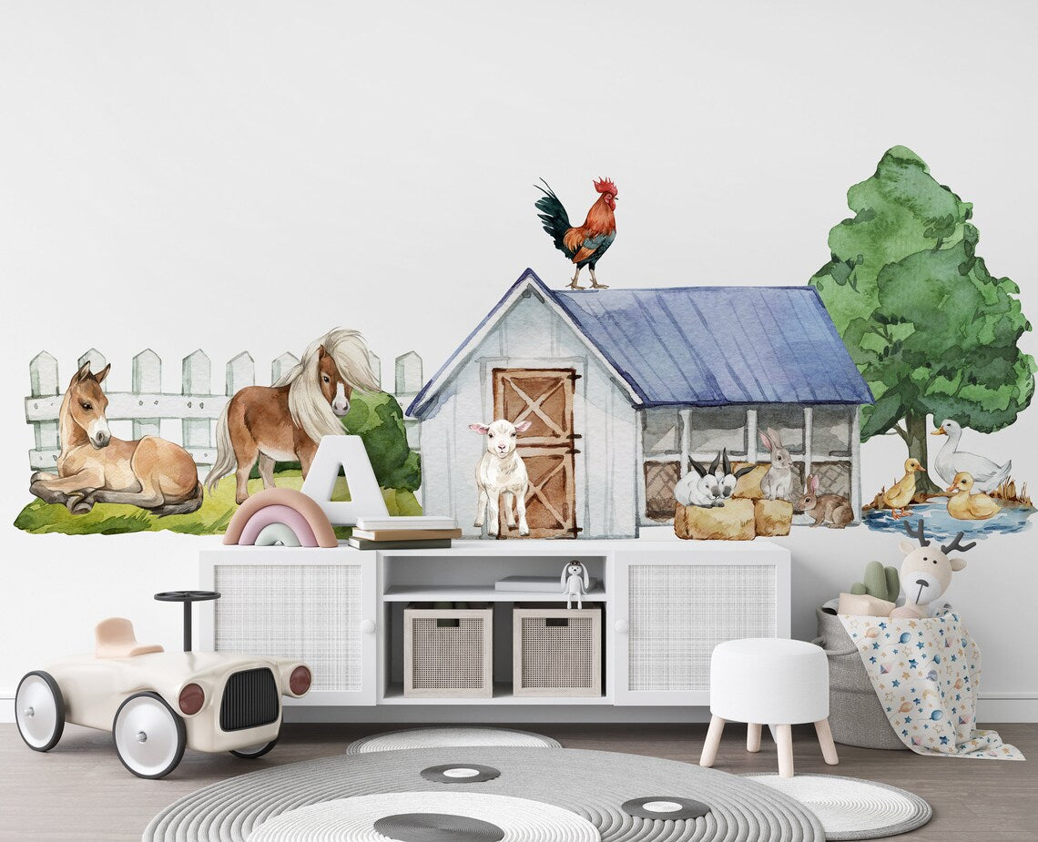 Farm Animal Wall Stickers