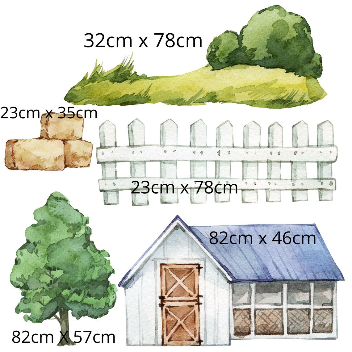 Farm Animal Wall Stickers