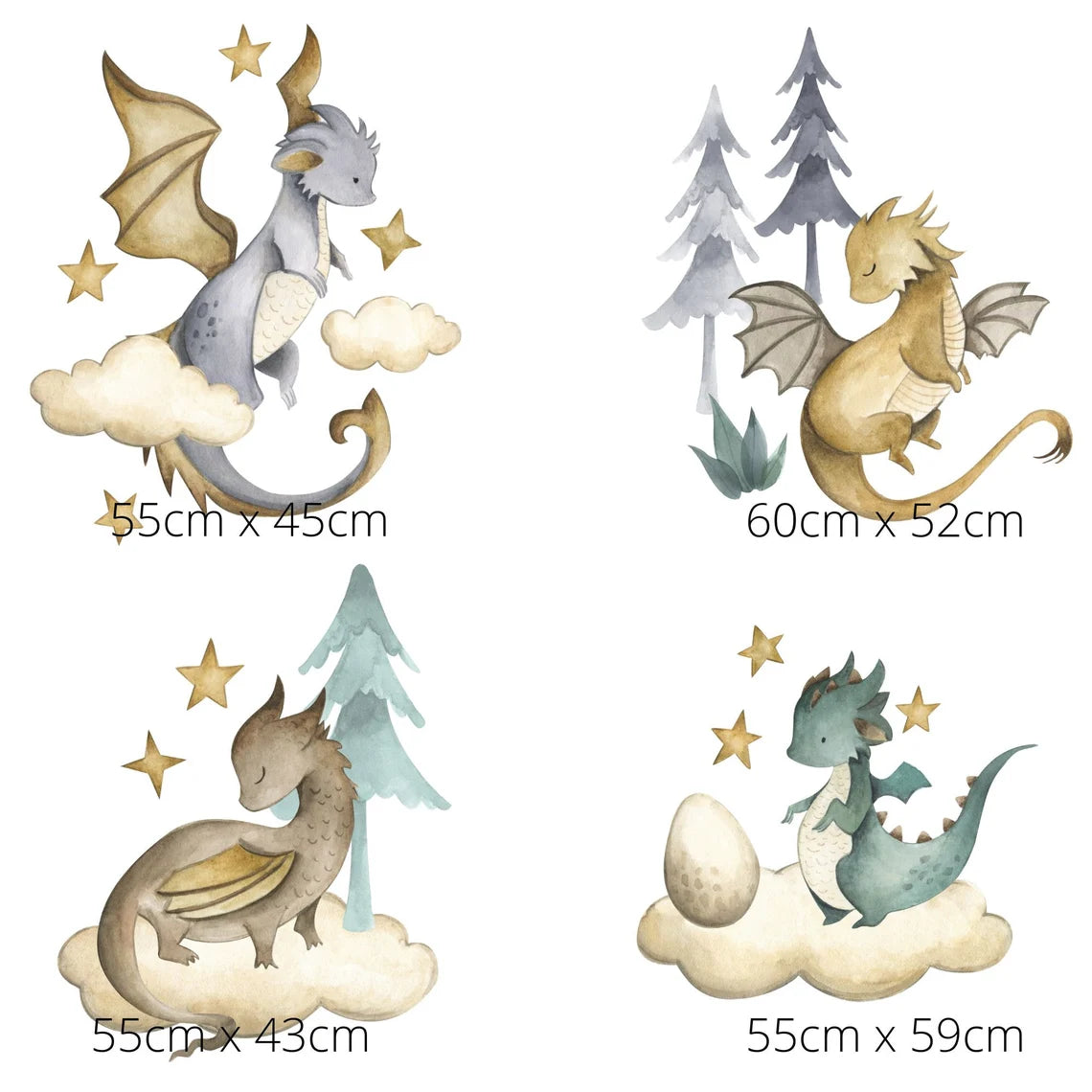 Dragon Nursery Wall Stickers