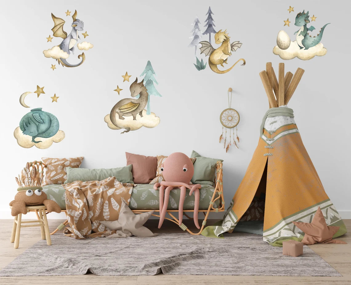 Dragon Nursery Wall Stickers