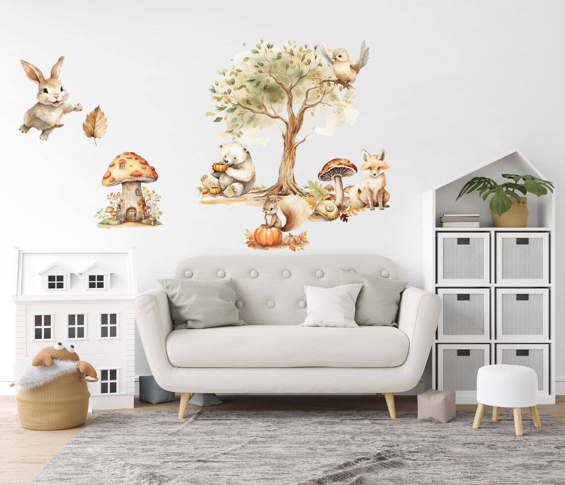 Woodland Nursery Wall Stickers