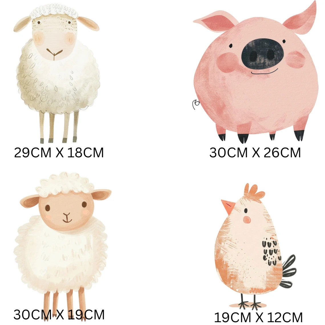 Farm Animal Wall Stickers