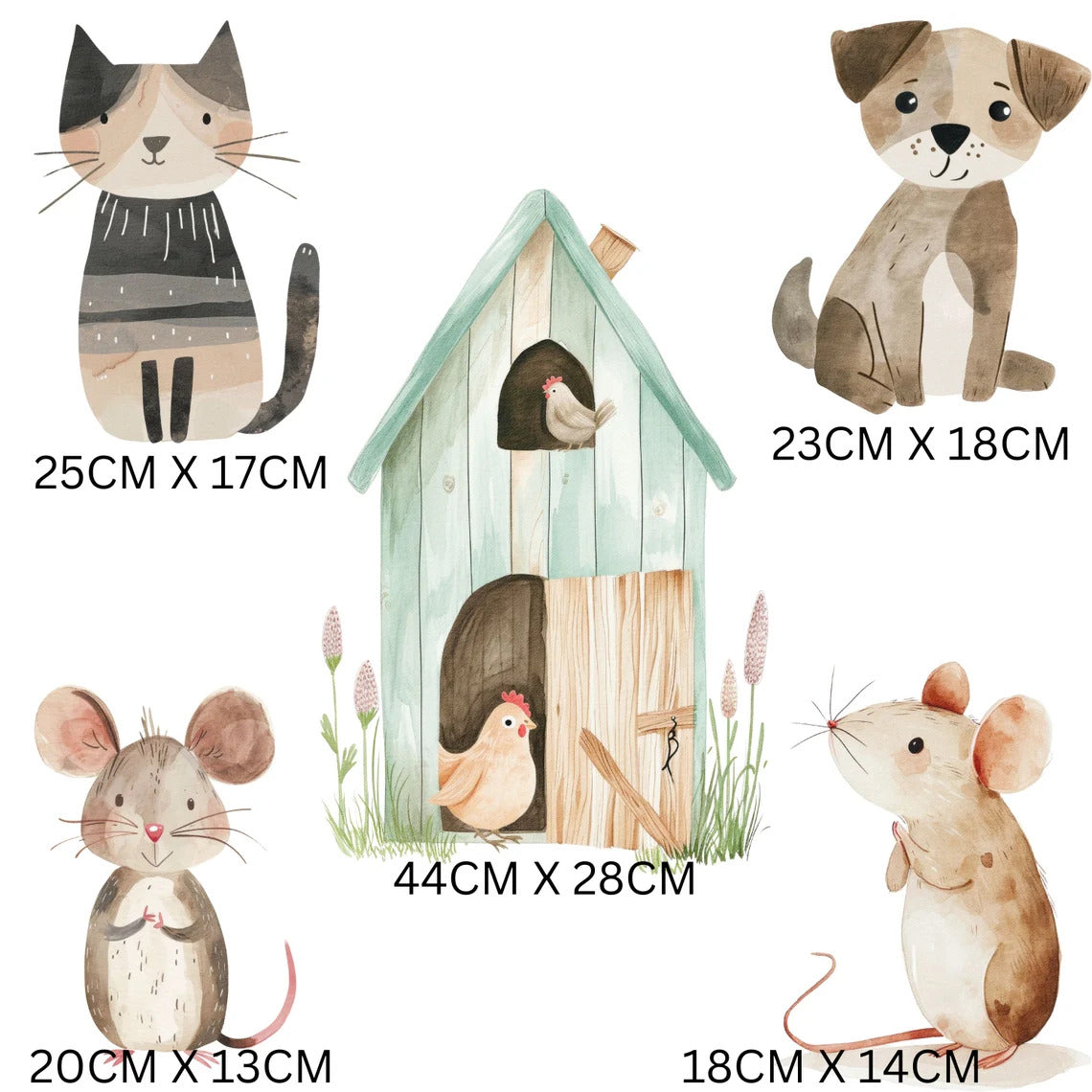 Farm Animal Wall Stickers