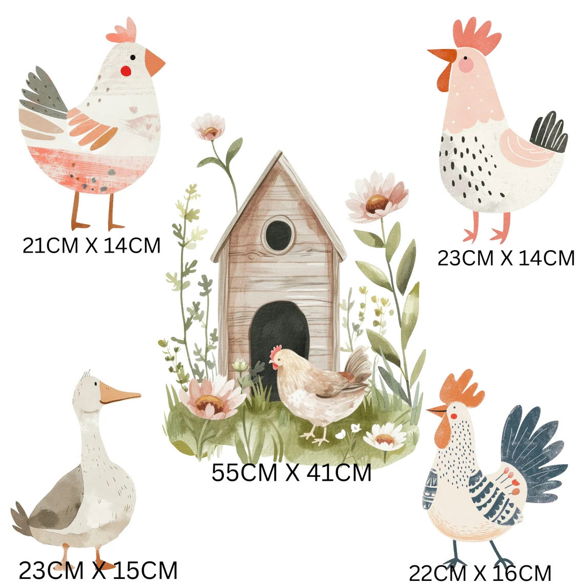 Farm Animal Wall Stickers