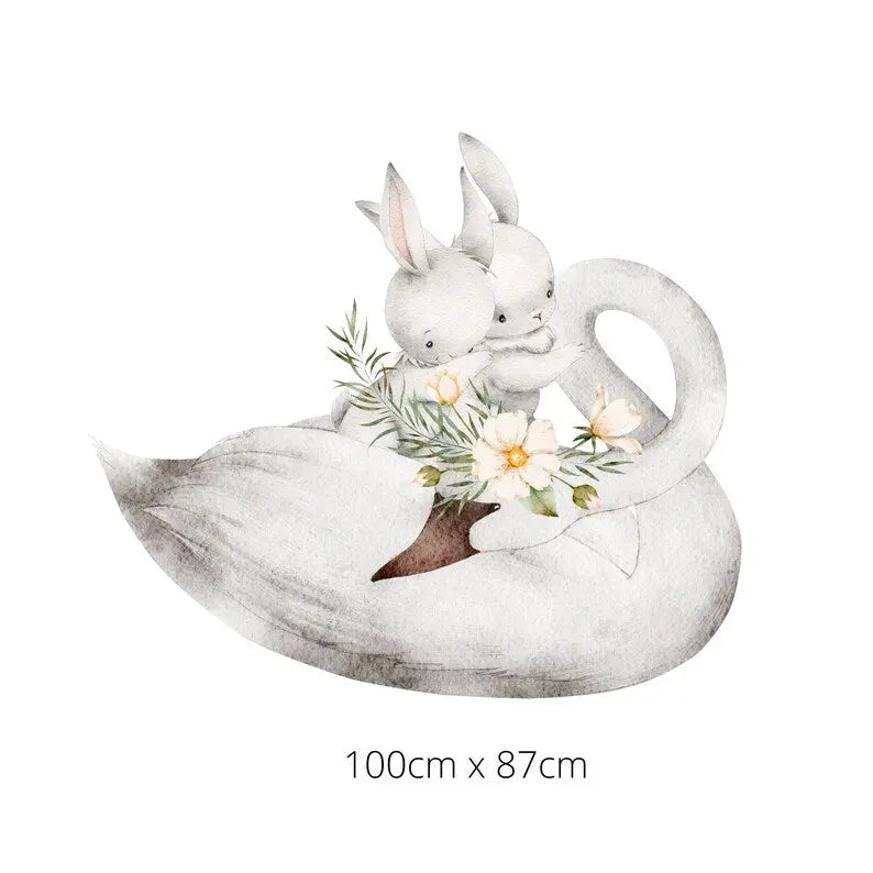 White Rabbits Wall Sticker My Store