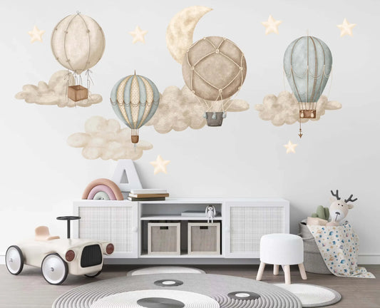 How To Install Hot Air Balloon Wall Stickers