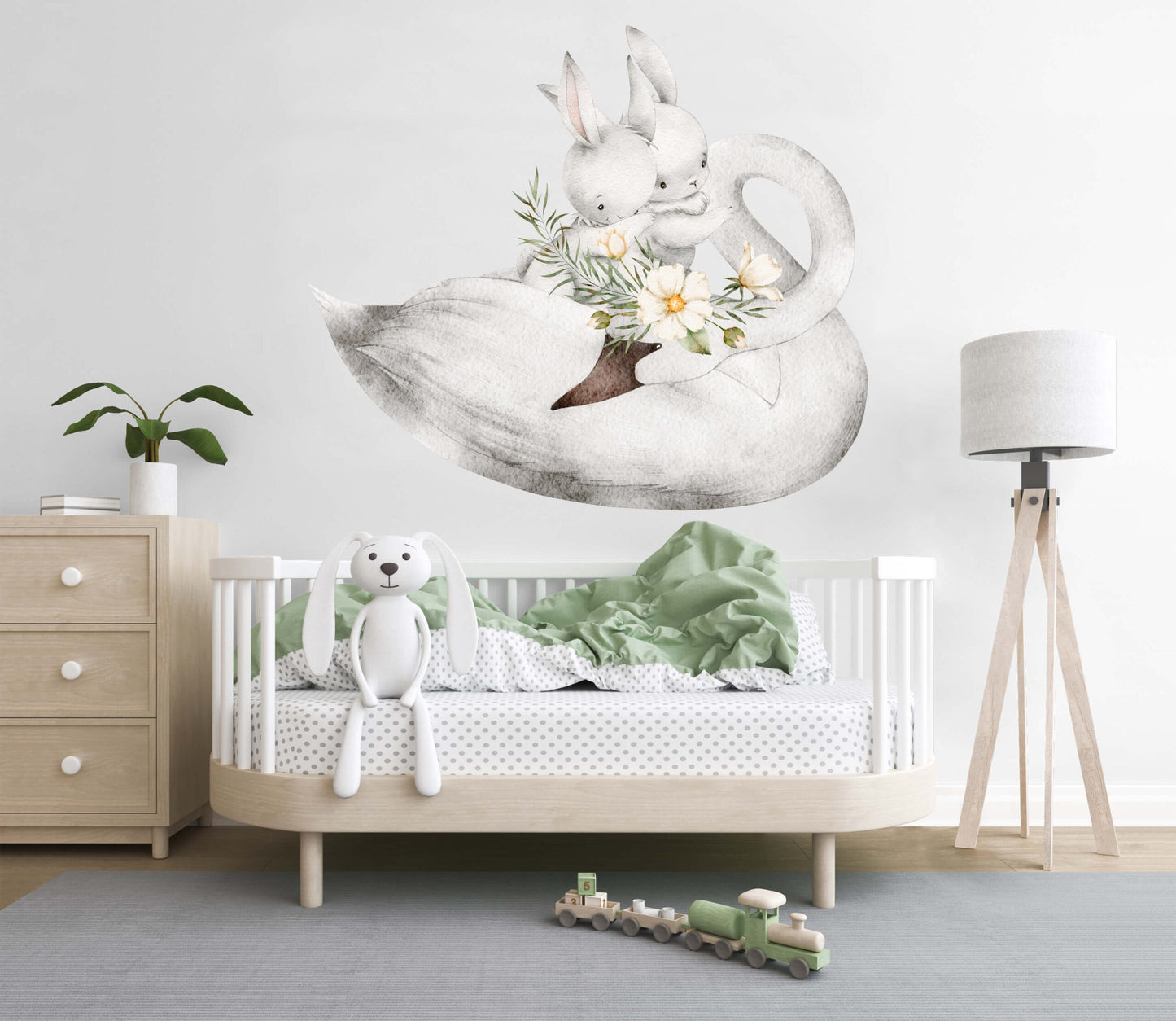 White Rabbits Wall Sticker