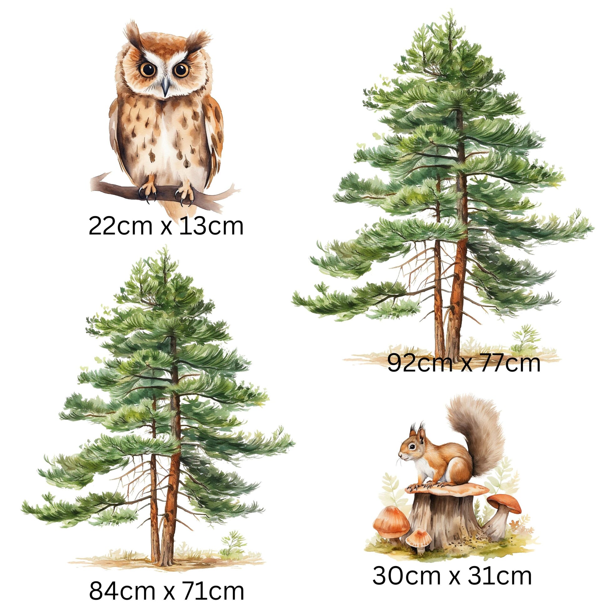 Woodland Nursery Wall Stickers