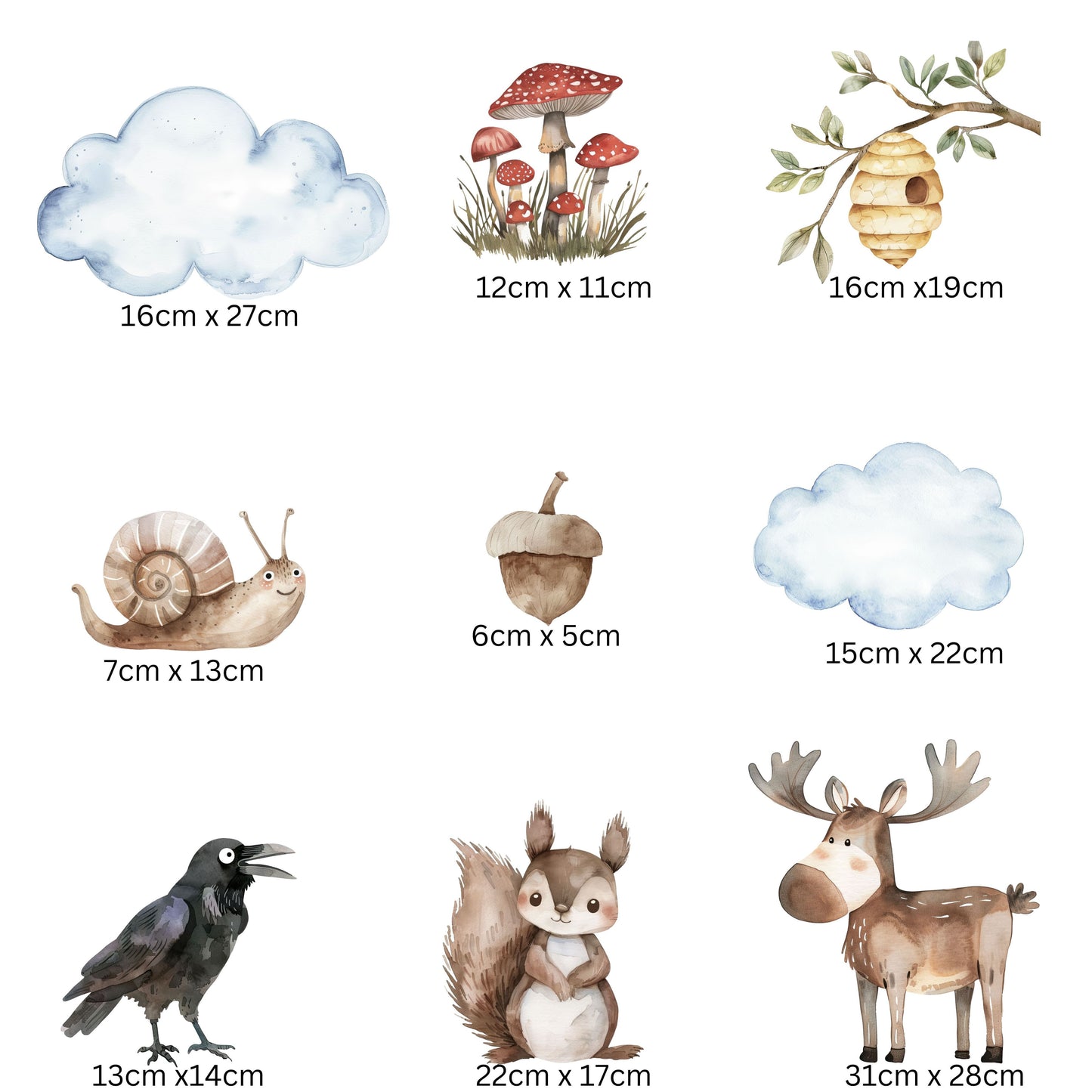 Woodland Nursery Wall Stickers