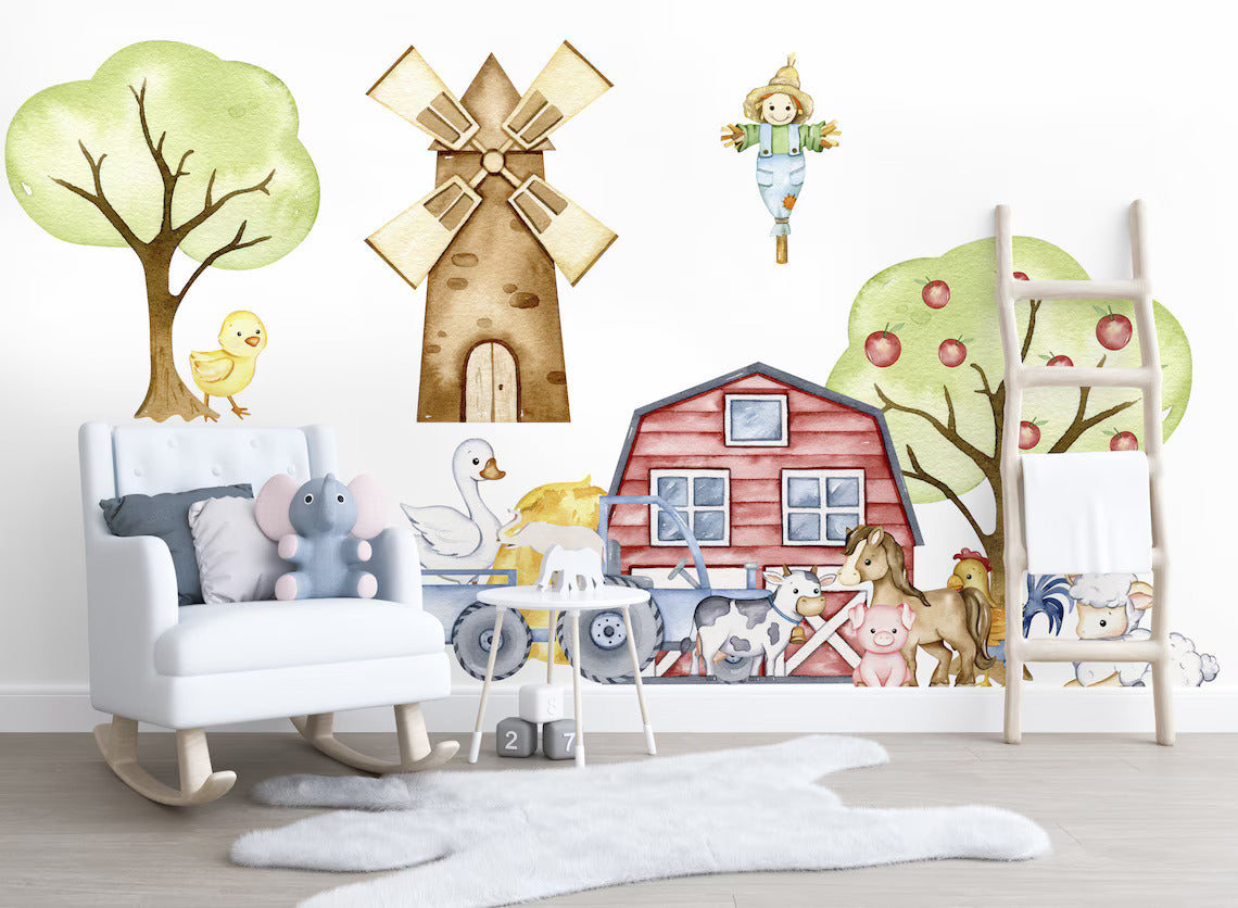 Farm Animal Wall Stickers