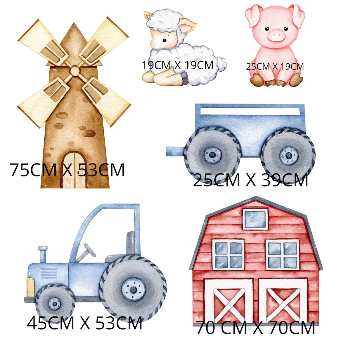 Farm Animal Wall Stickers