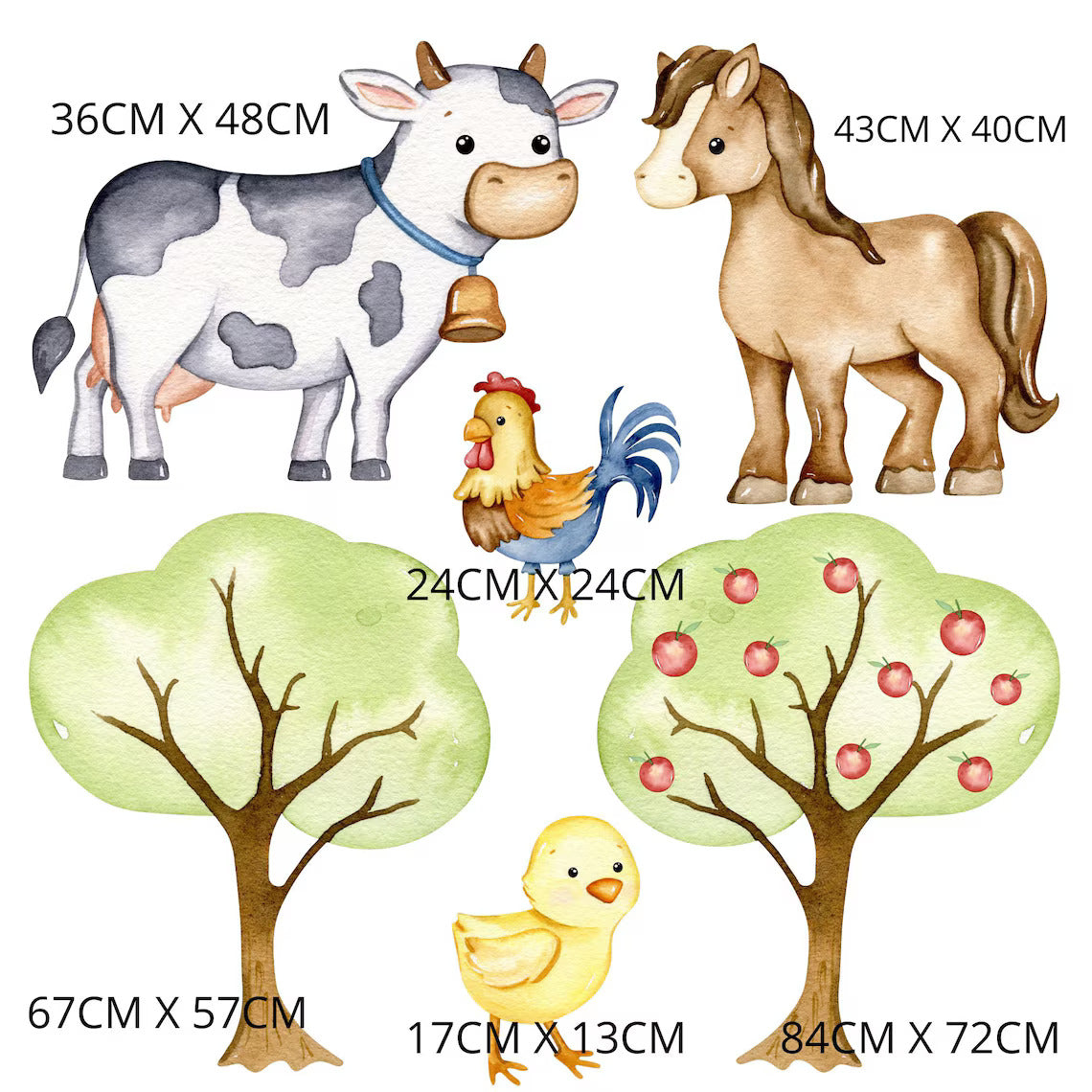 Farm Animal Wall Stickers