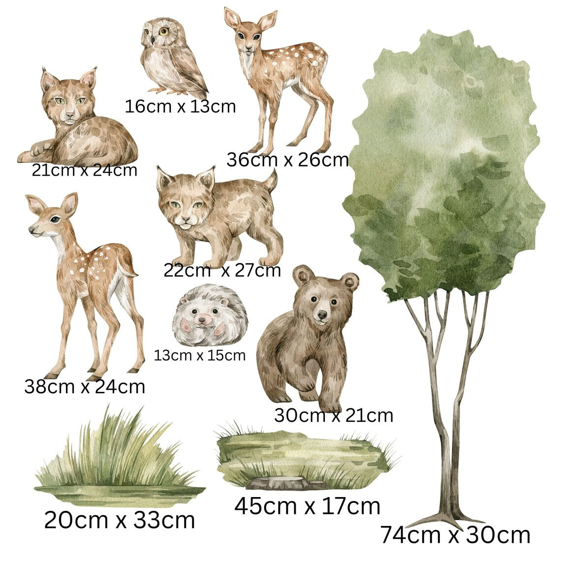 Woodland Wall Decals