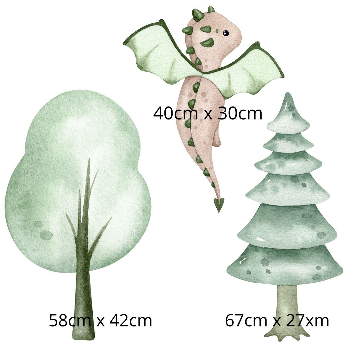 Dragon Nursery Wall Stickers