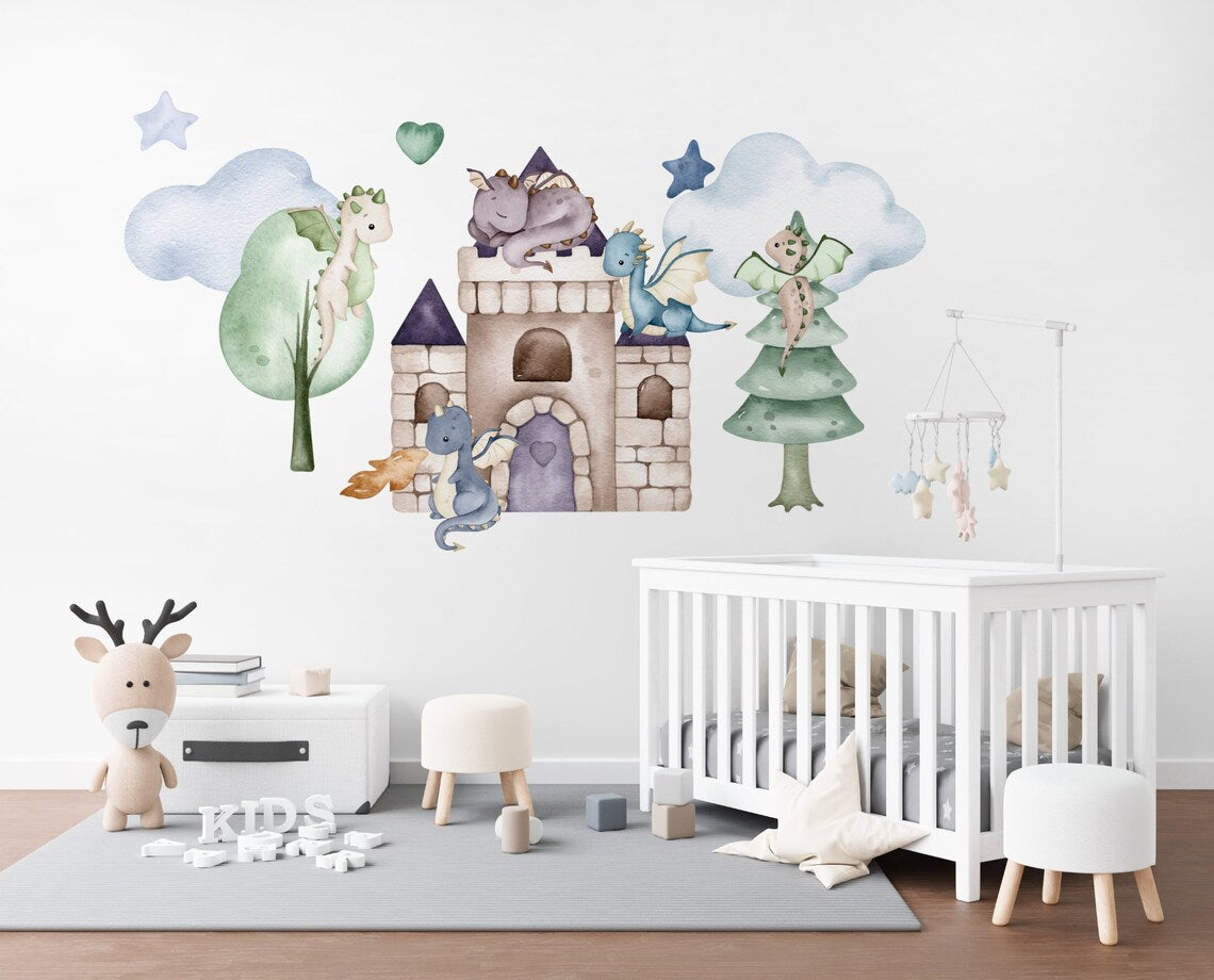 Dragon Nursery Wall Stickers