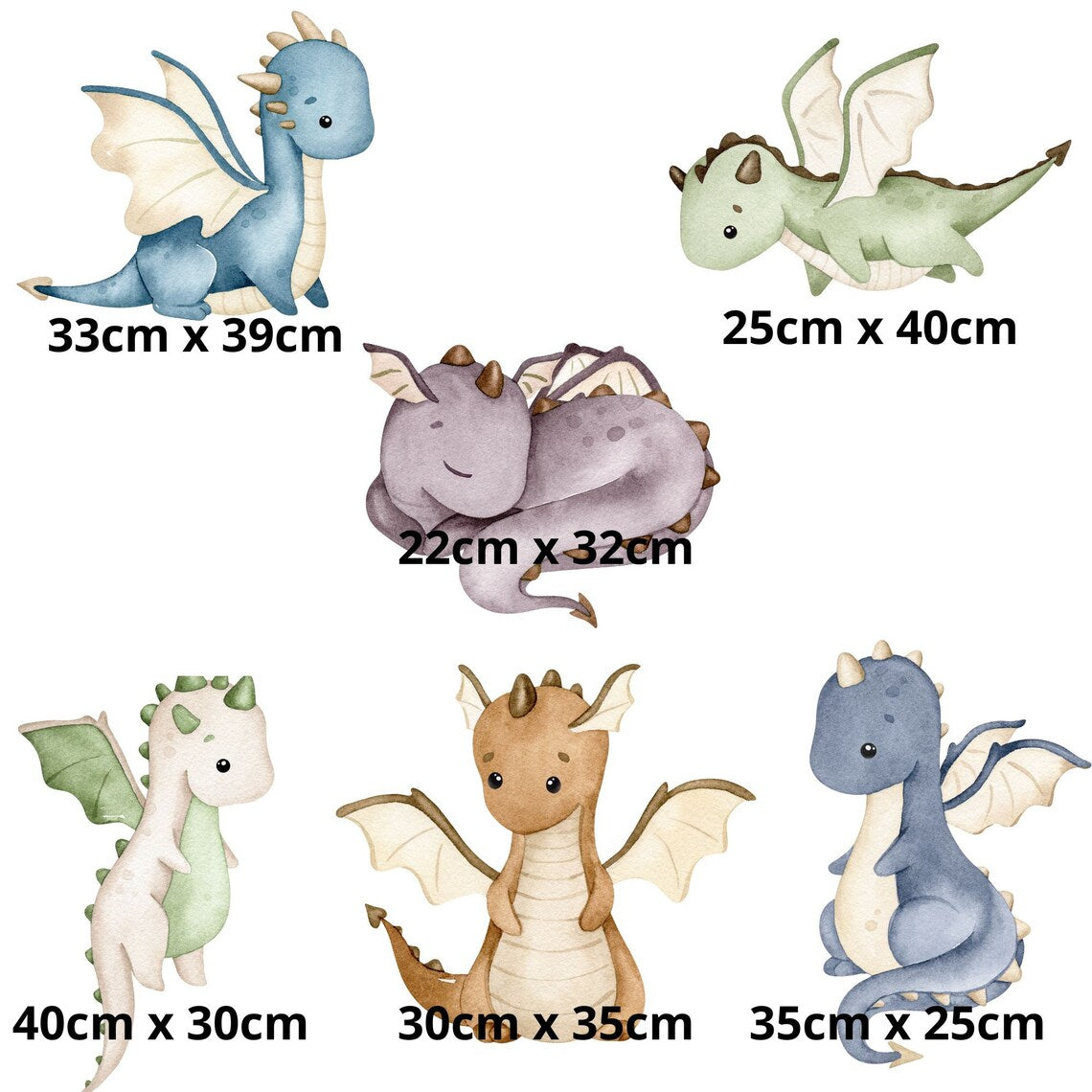 Dragon Nursery Wall Stickers